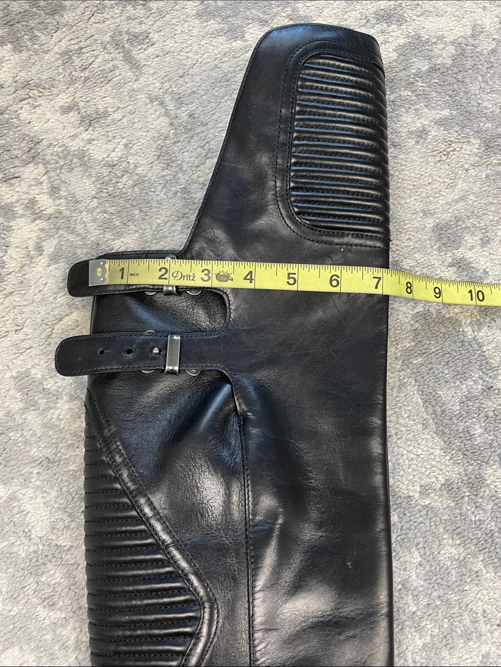 Marc by Marc Jacobs Easy Rider Over The Knee Boots Black Leather Sz 40 - Picture 8 of 16
